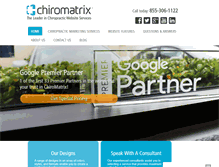 Tablet Screenshot of chiromatrix.com